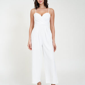 chic jumpsuit white front