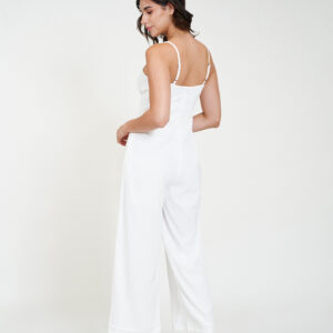 chic jumpsuit white back