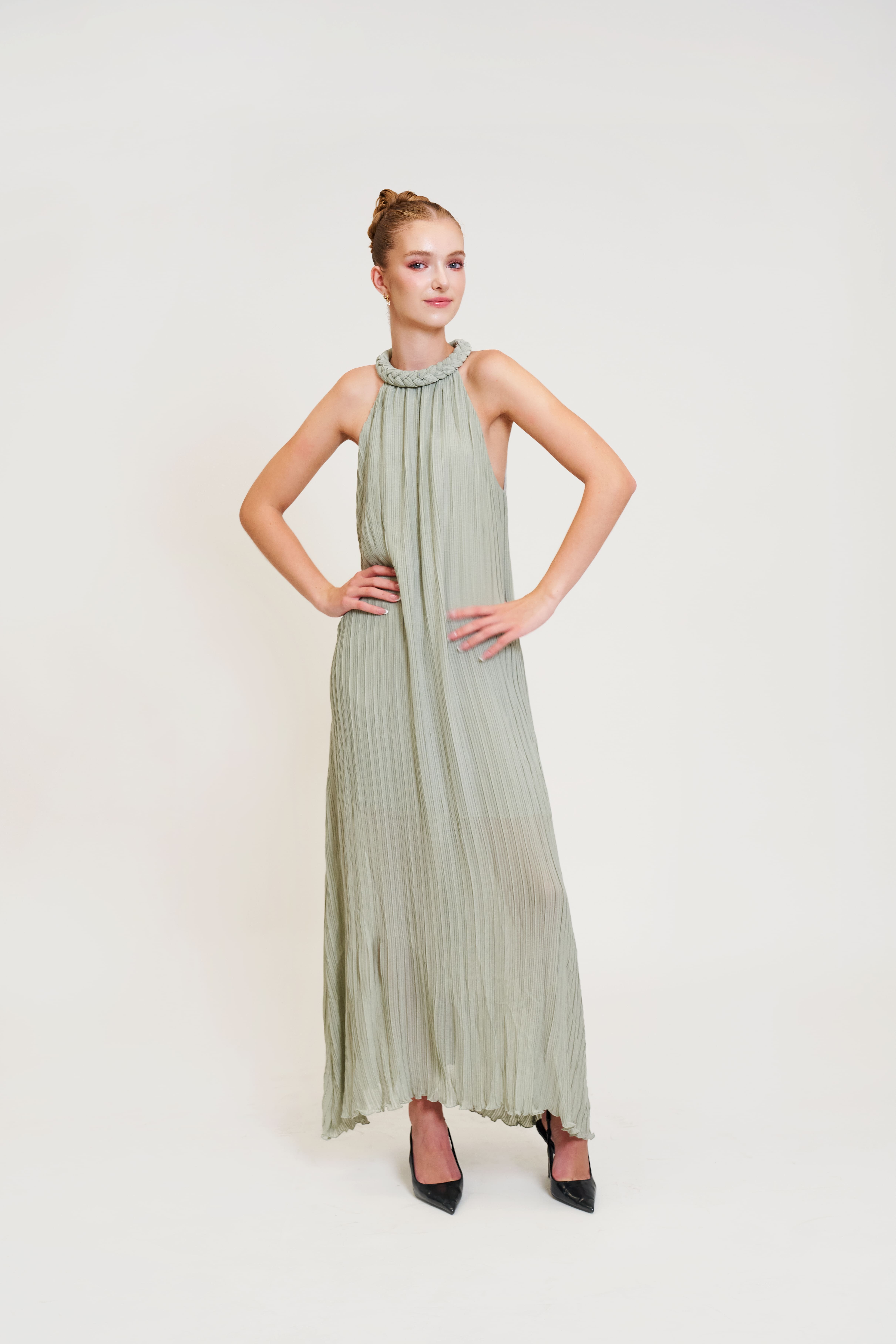 Daphne Pleated Maxi (Plain) (Copy) - Image 3